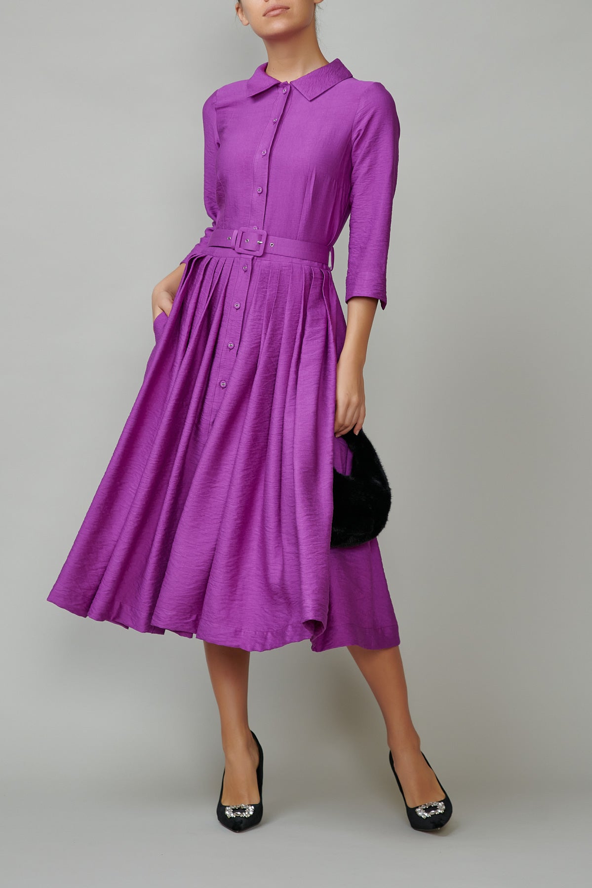 Rochie camasa violet