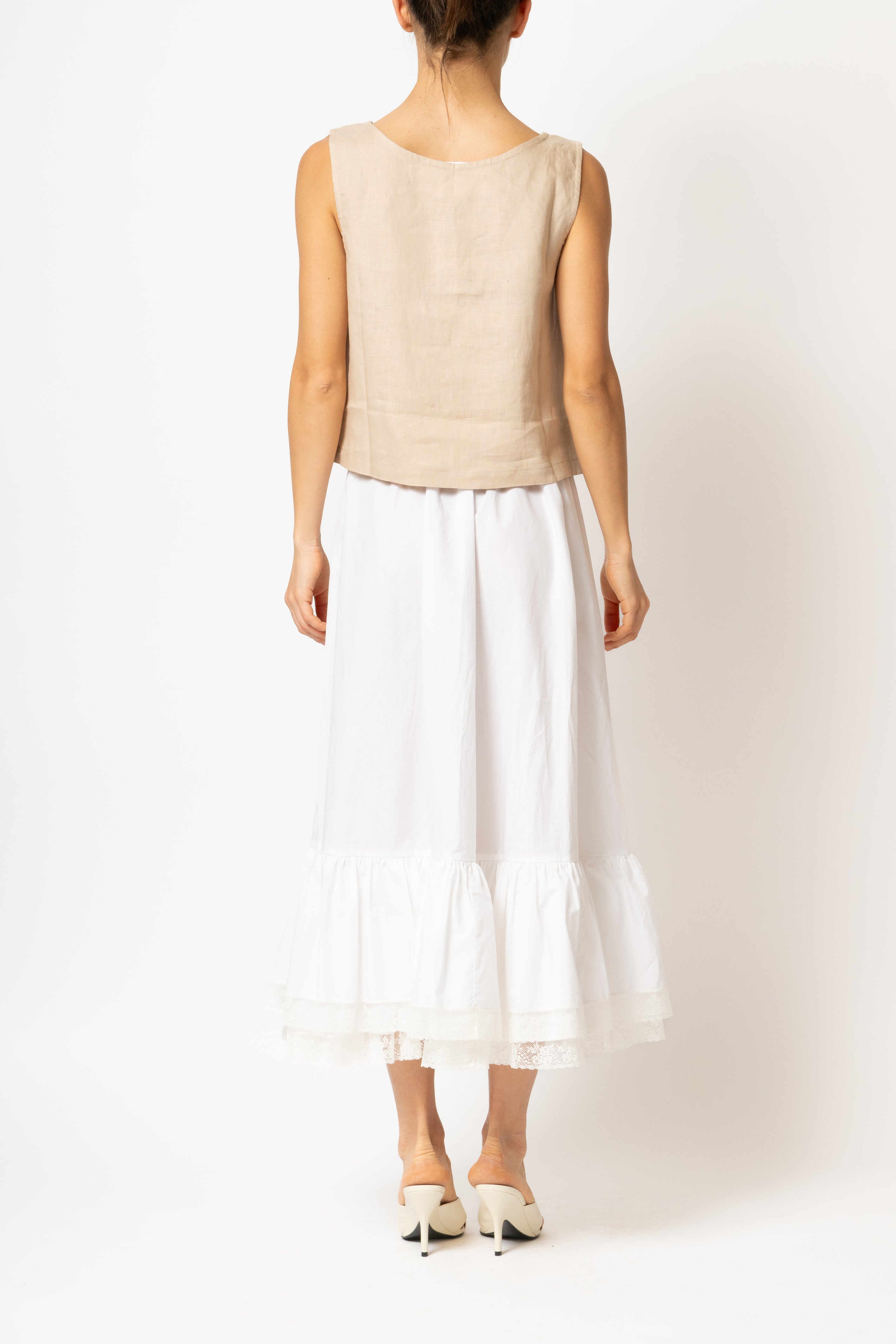 Bluza Fara Maneci, din In Bej