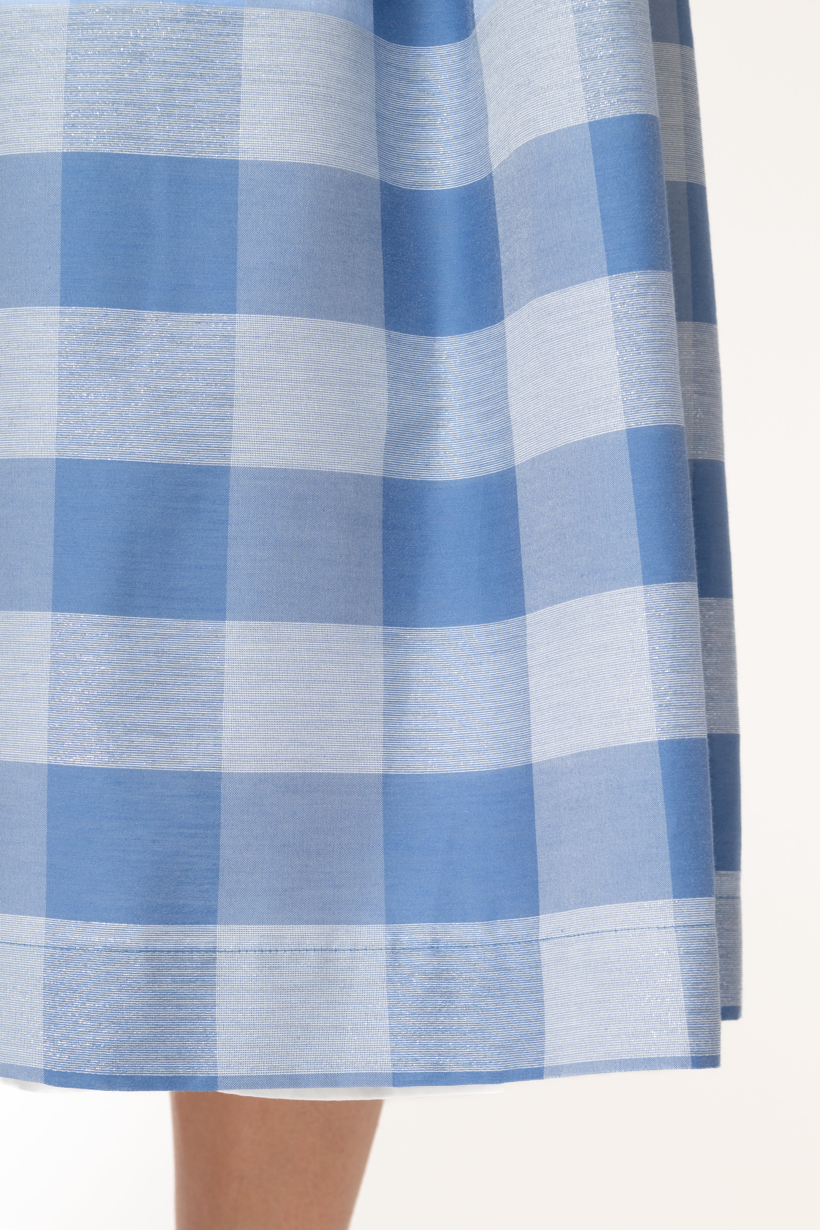 Rochie Midi in Carouri Mari Bleu