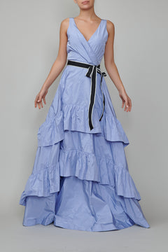 Long Taffeta Dress, Lilac