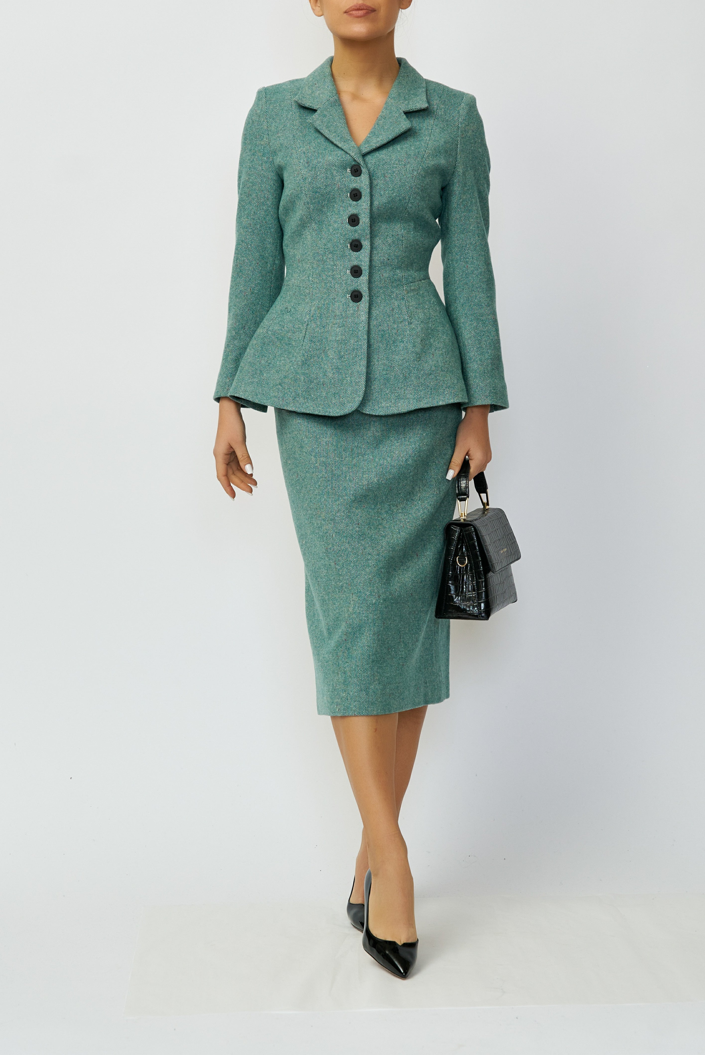 Wool Blazer, Green