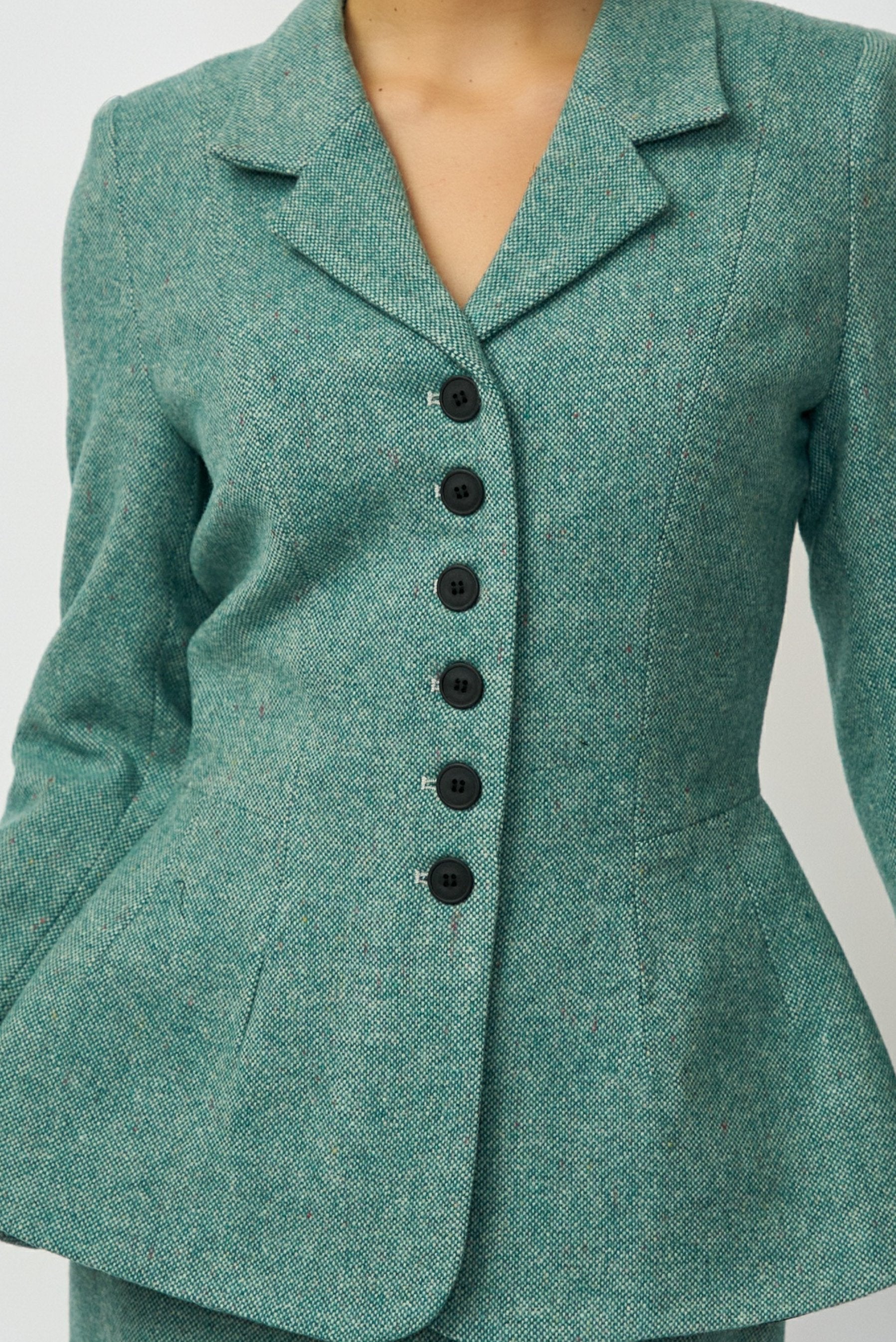 Wool Blazer, Green