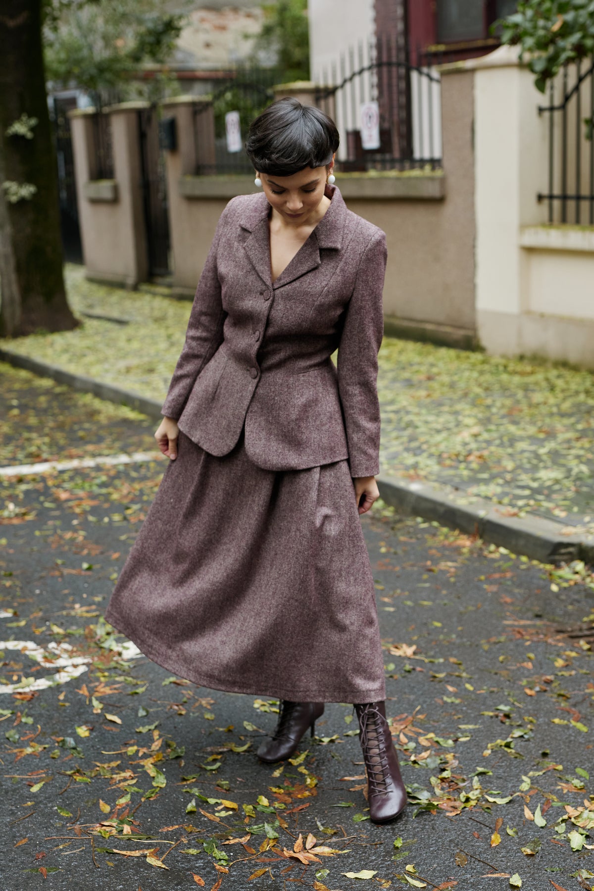 Wool Blazer, Magenta