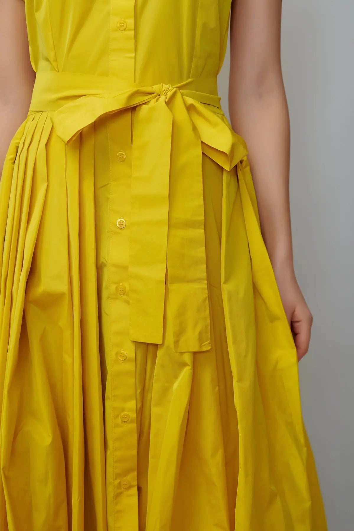 Rochie camasa din taffeta galbena milla milla