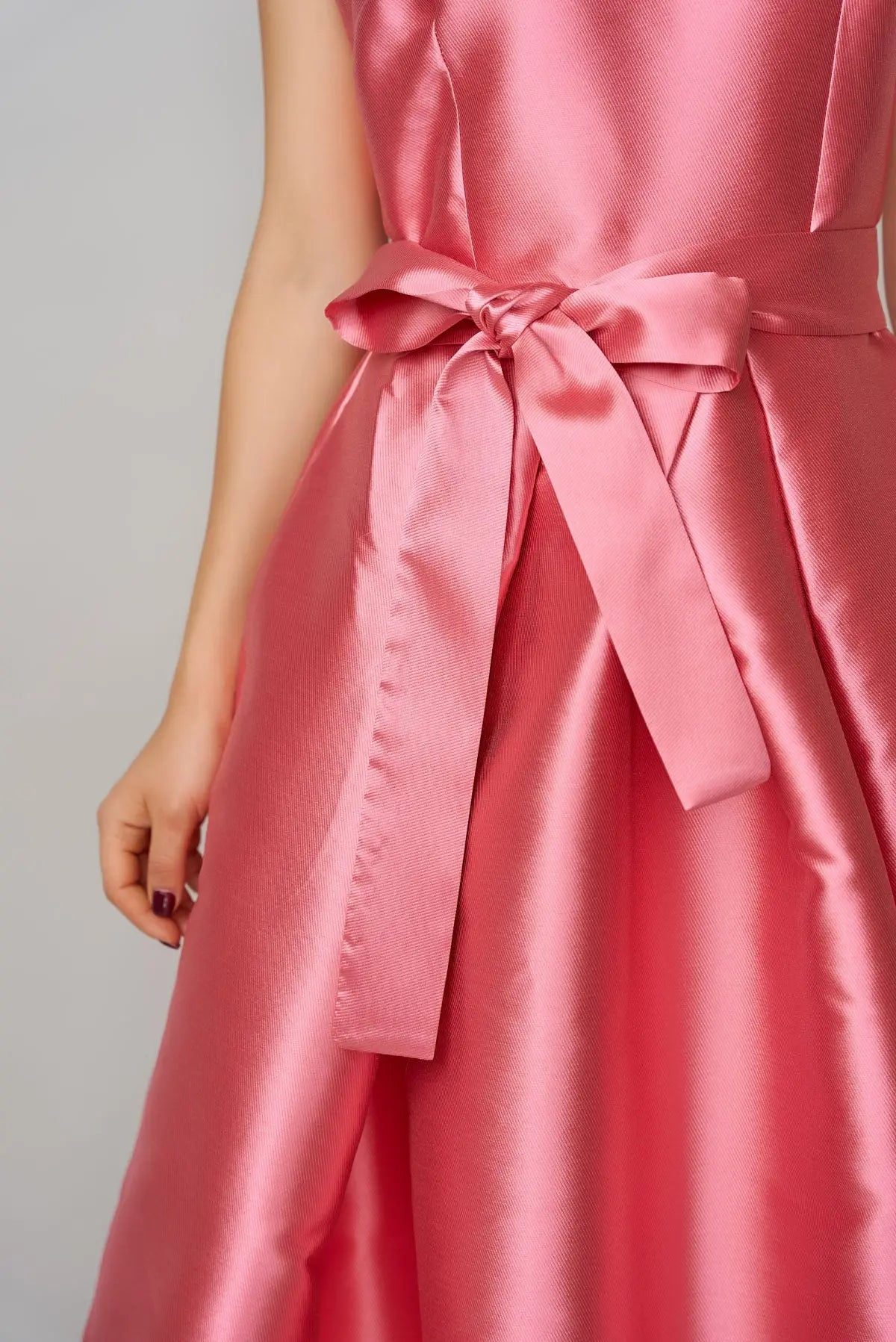 Rochie din mikado roz trandafiriu | MillaMilla