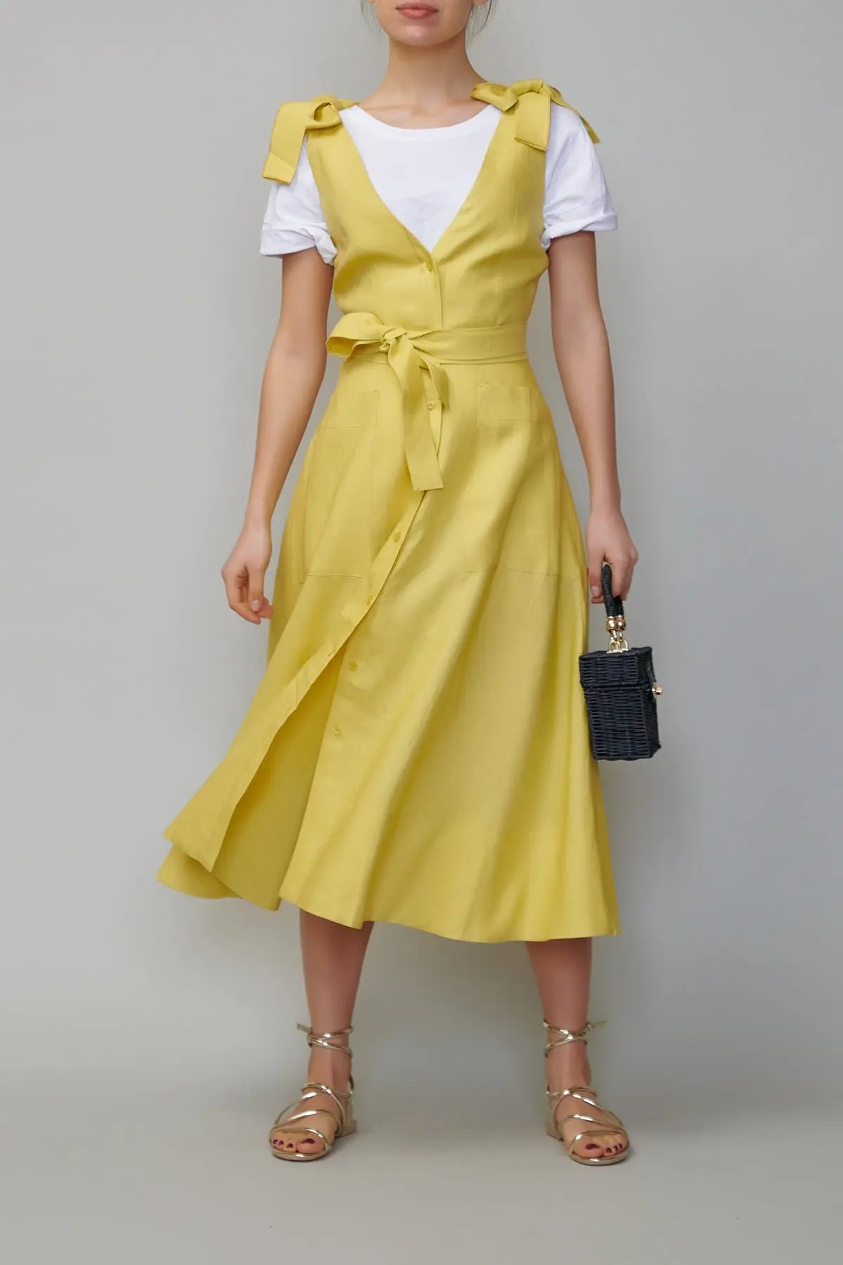 Sarafan din in galben milla milla