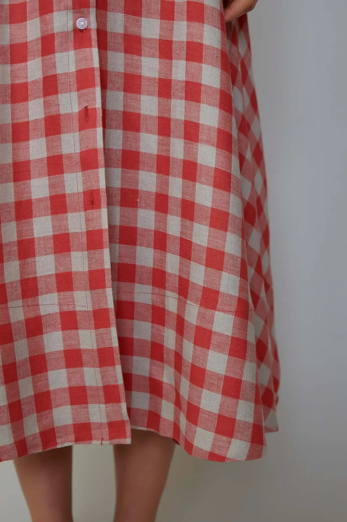 Sarafan din in în carouri rosii milla milla