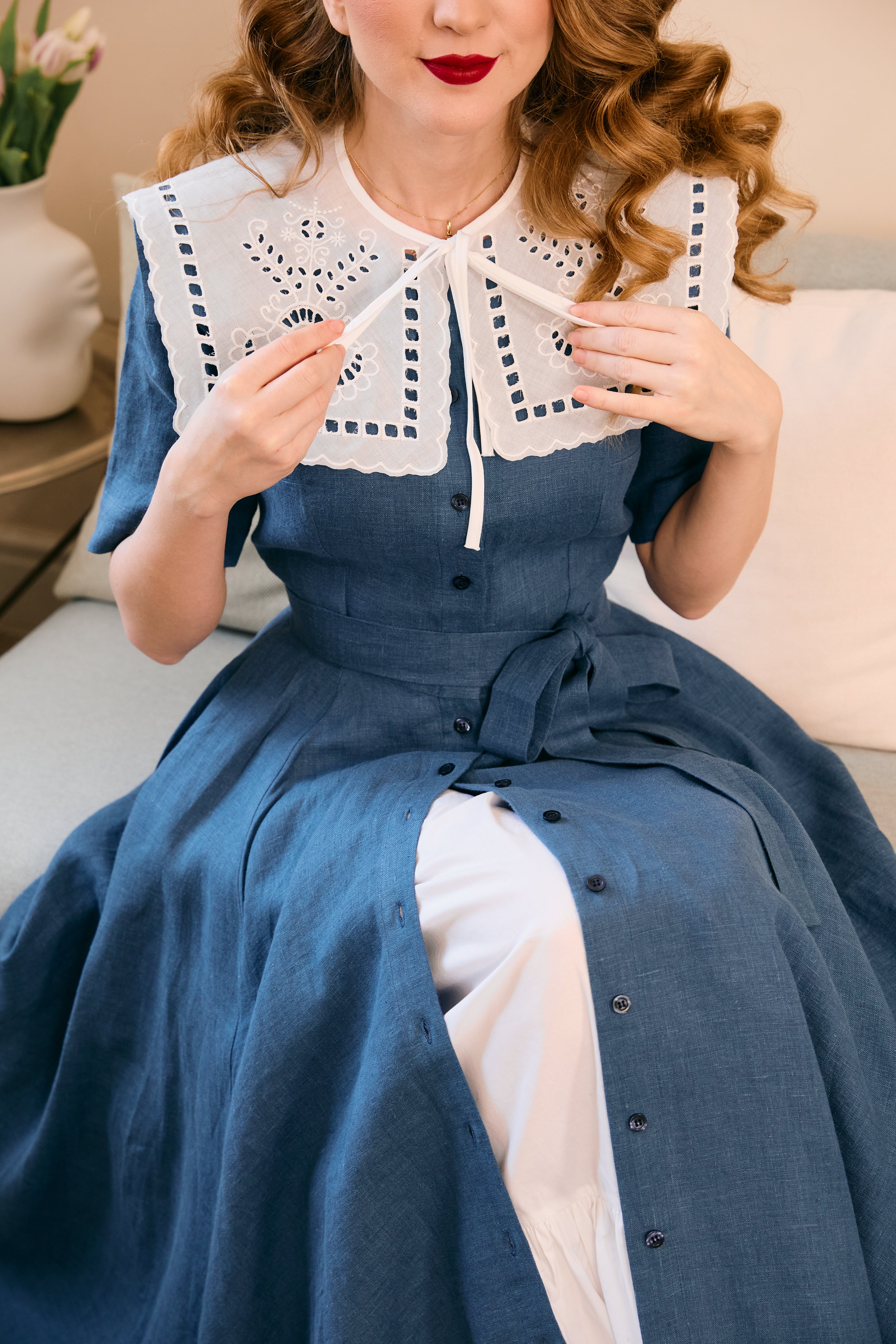 Guler Alb Brodat, Patrat