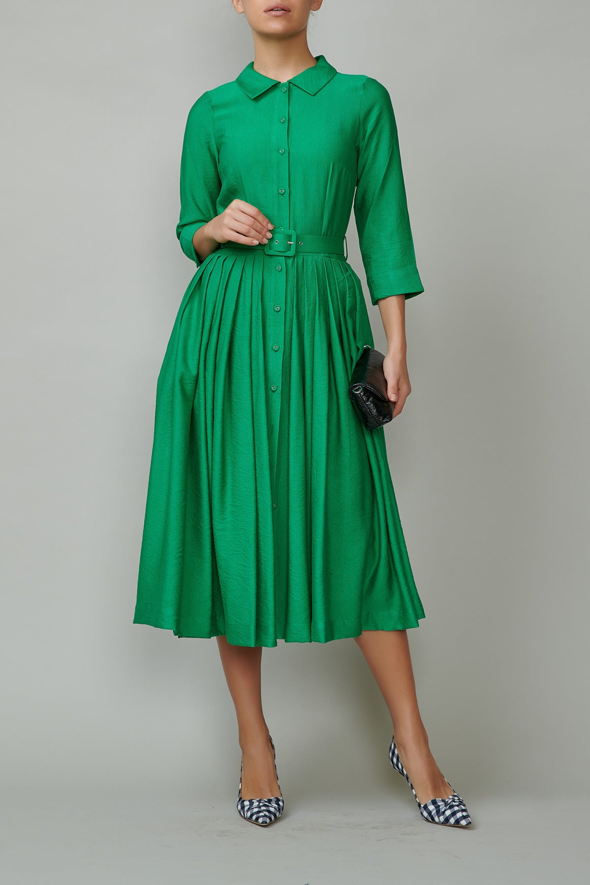Rochie camasa verde