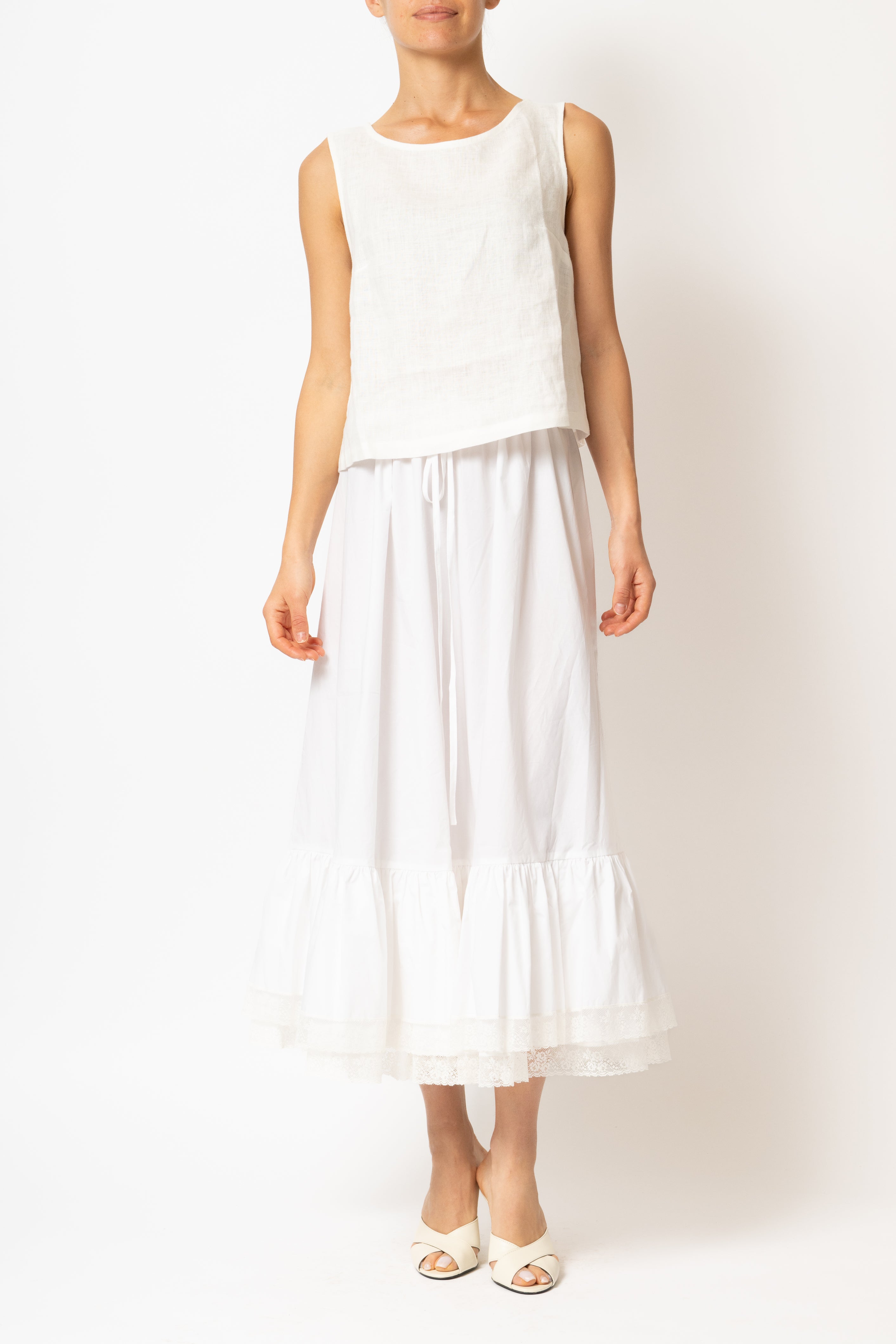 Bluza Fara Maneci, din In Alb