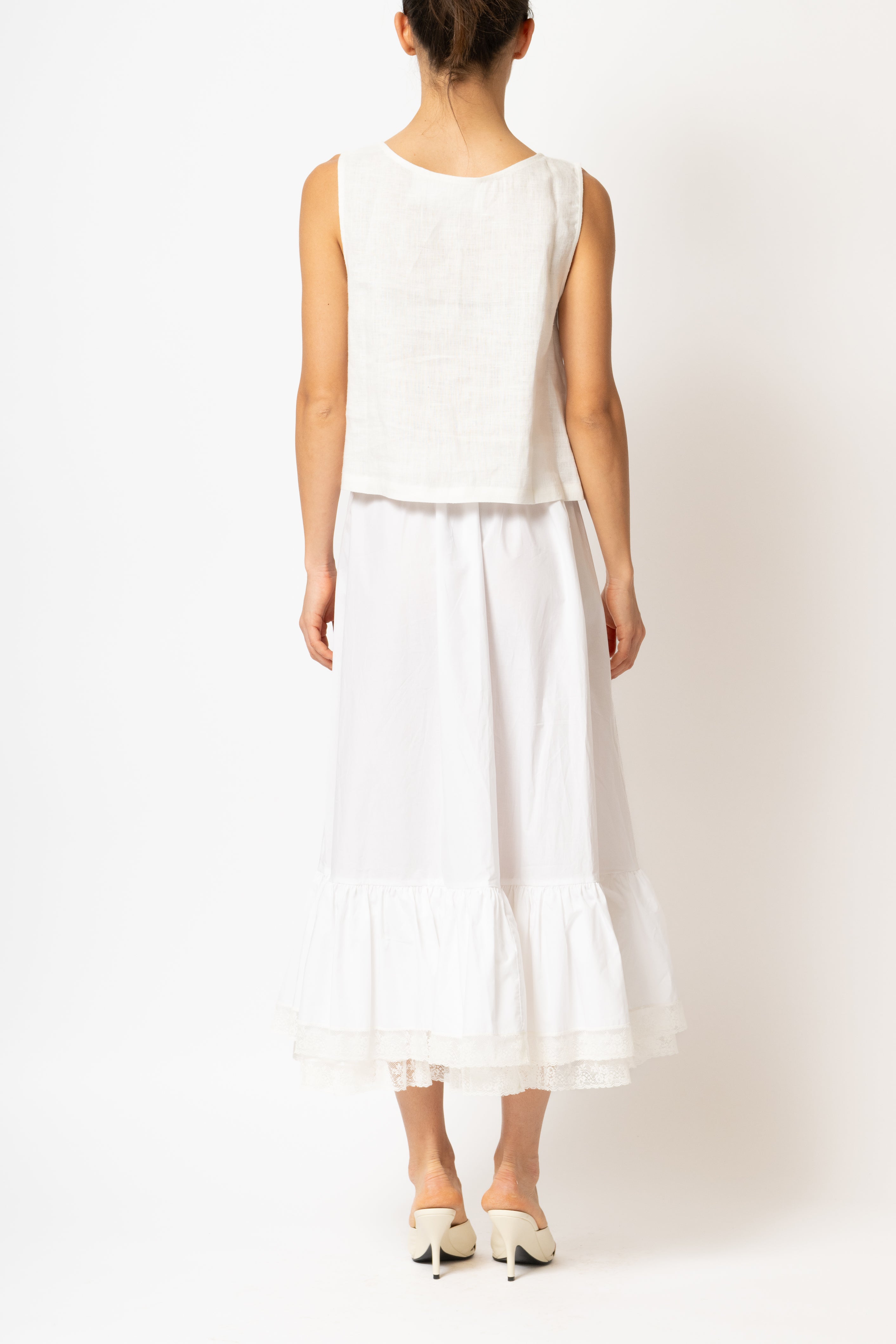 Bluza Fara Maneci, din In Alb