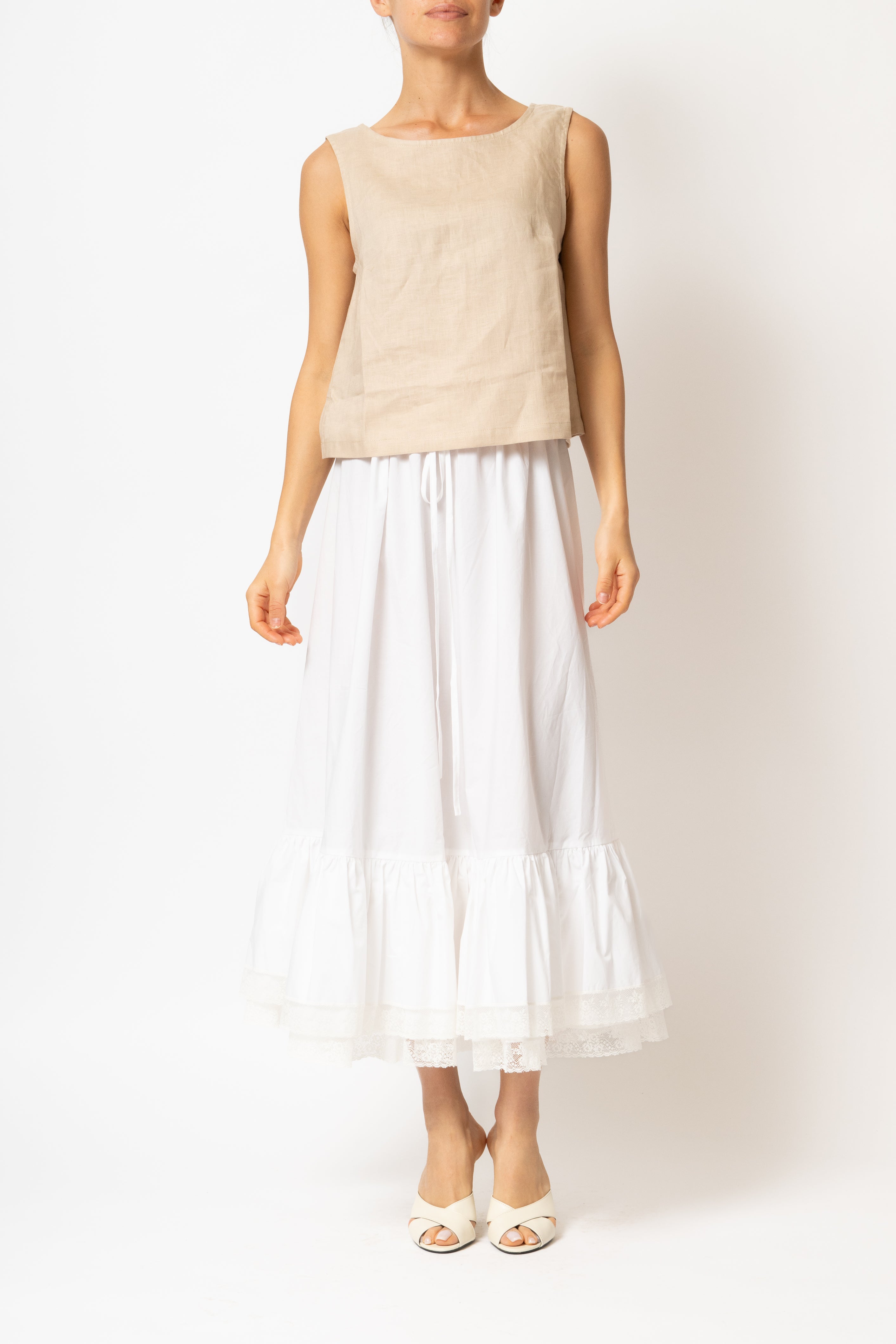 Bluza Fara Maneci, din In Bej