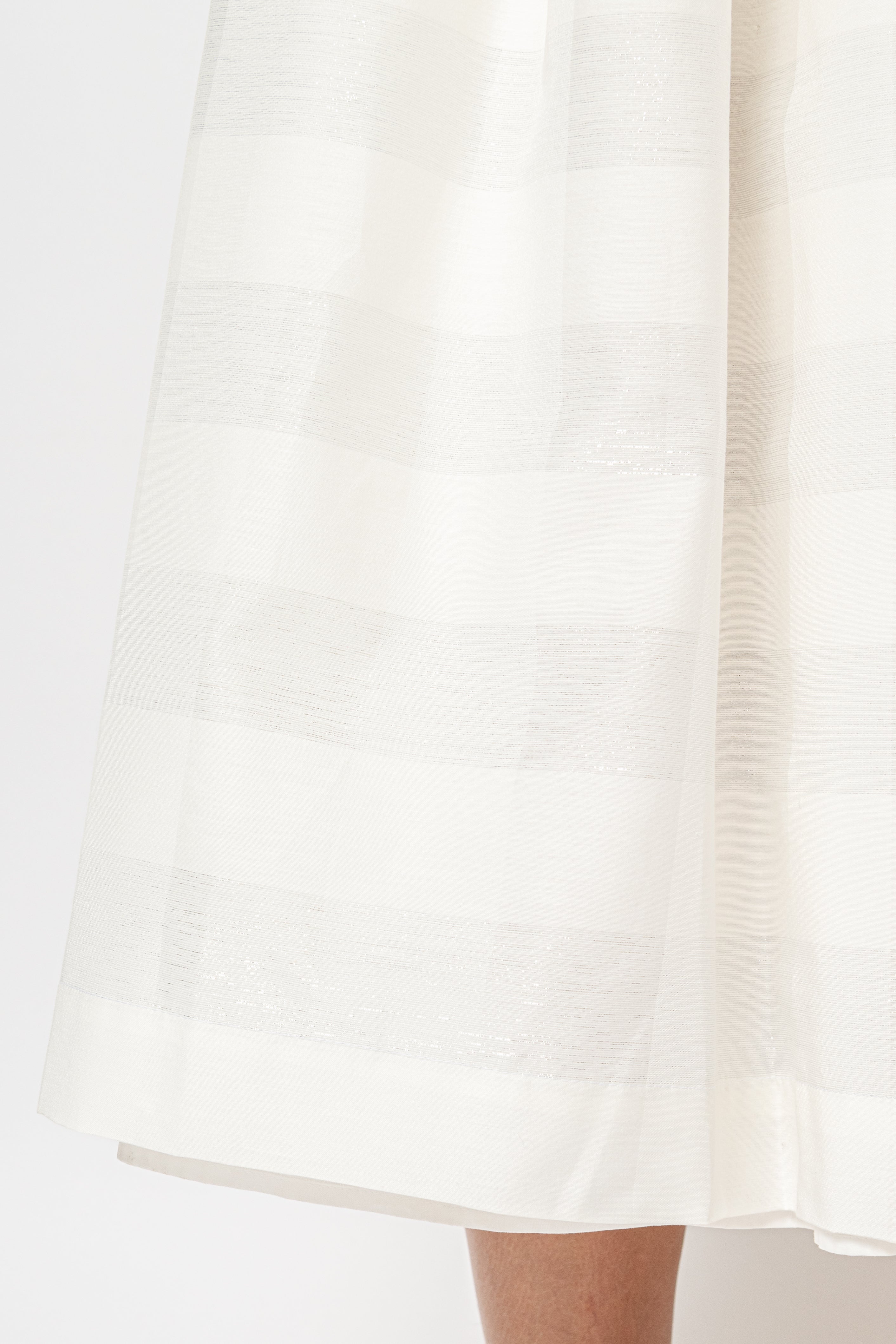 Rochie Midi in Carouri Mari, Alba