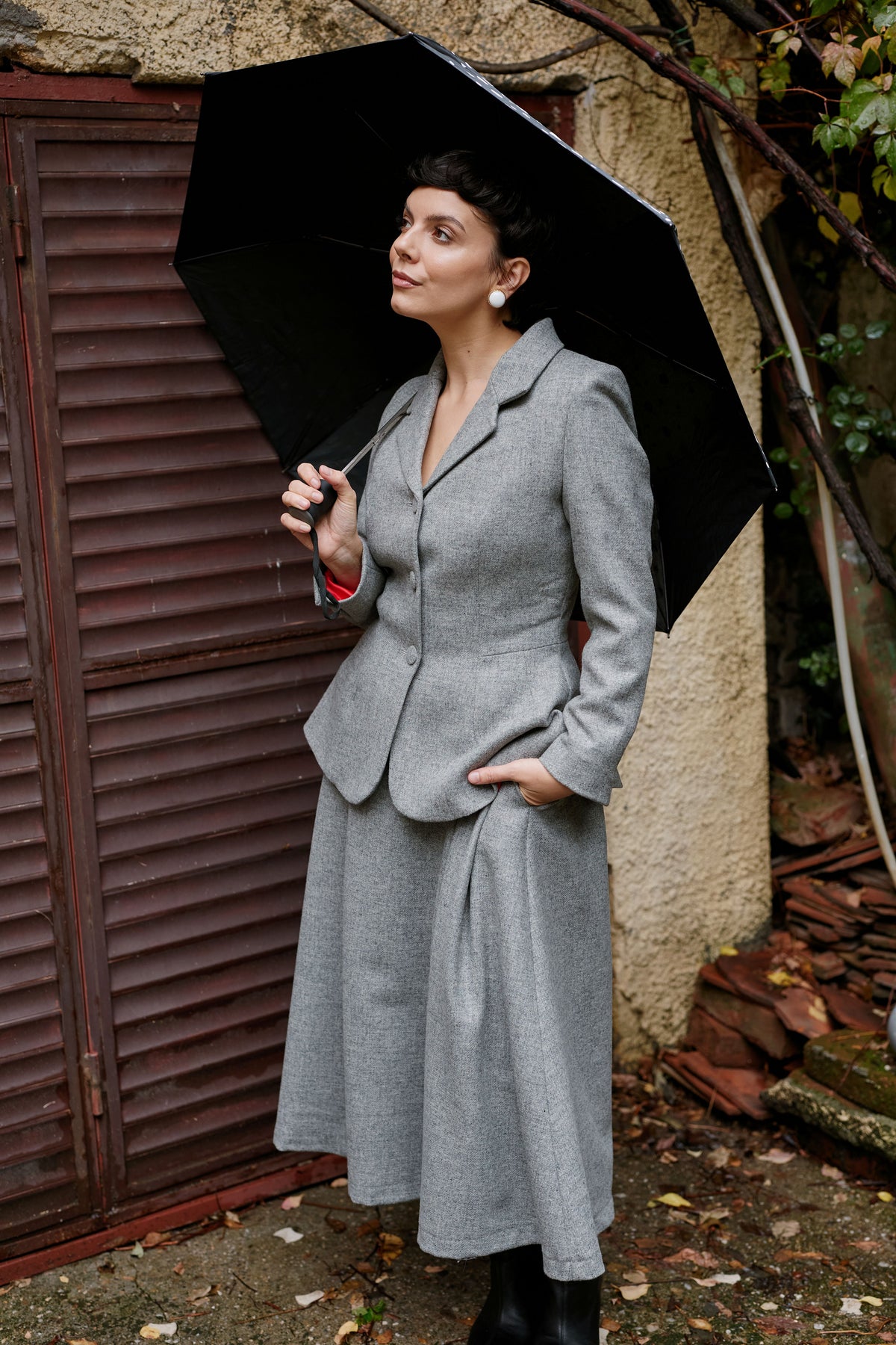 Wool Blazer, Magenta