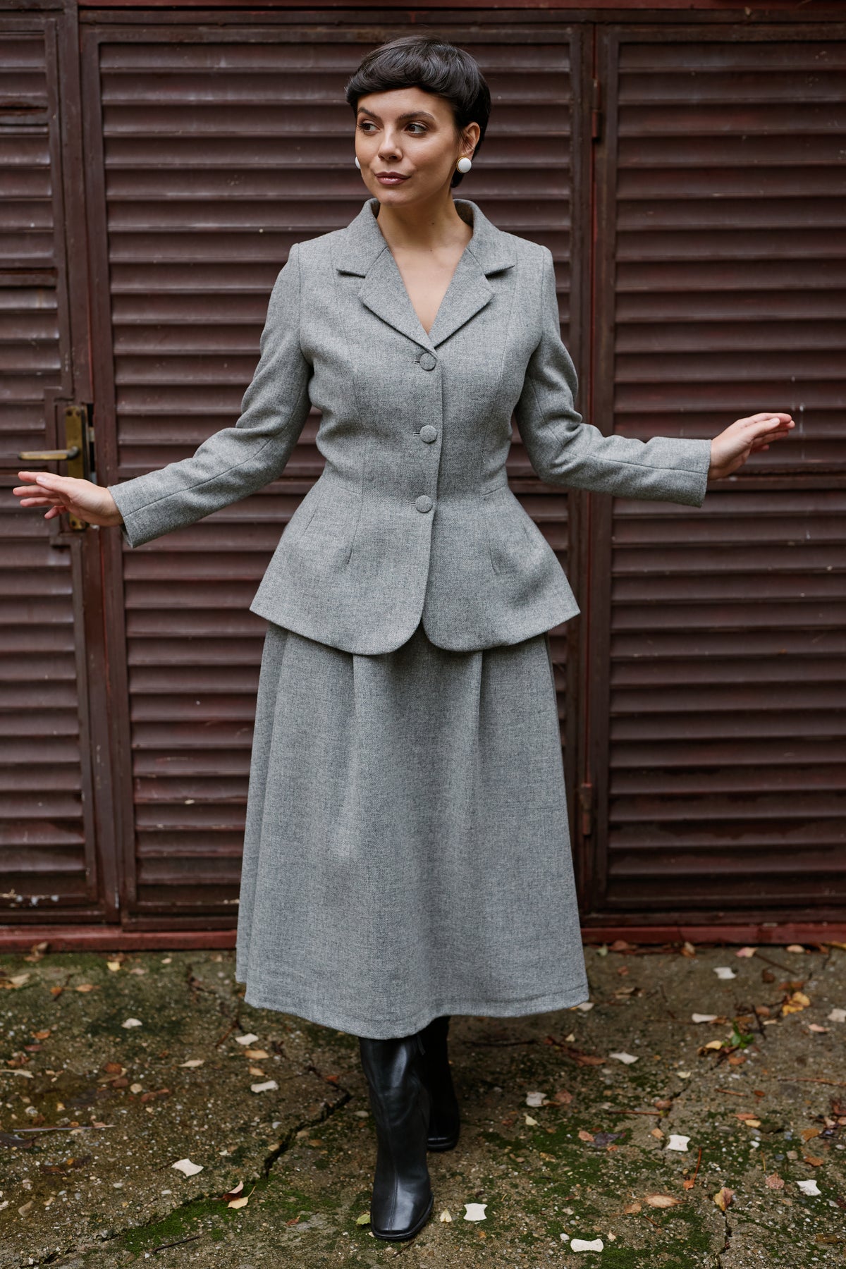Wool Blazer, Magenta