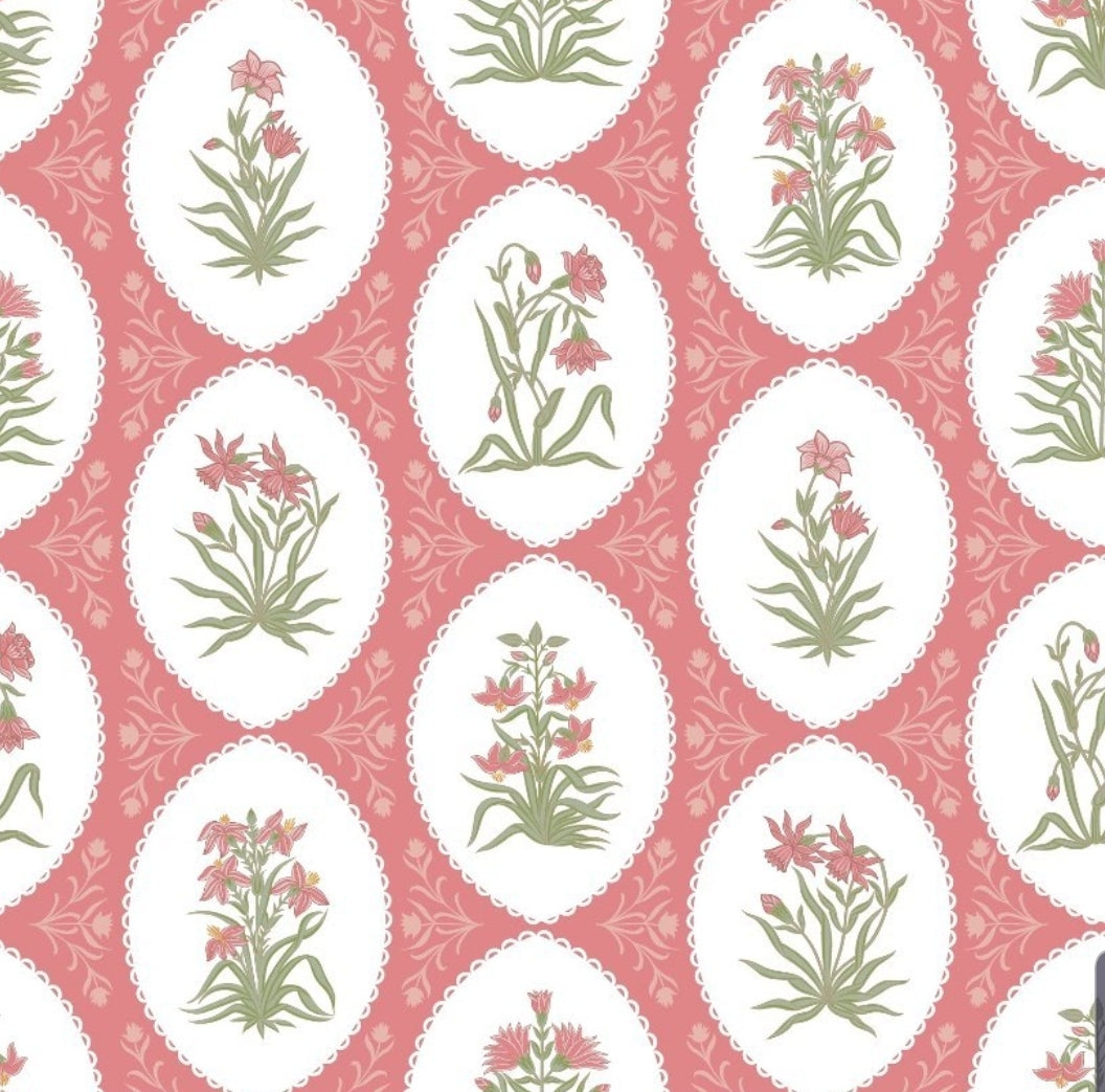 Aman Print Cotton Midi Dress, Pink