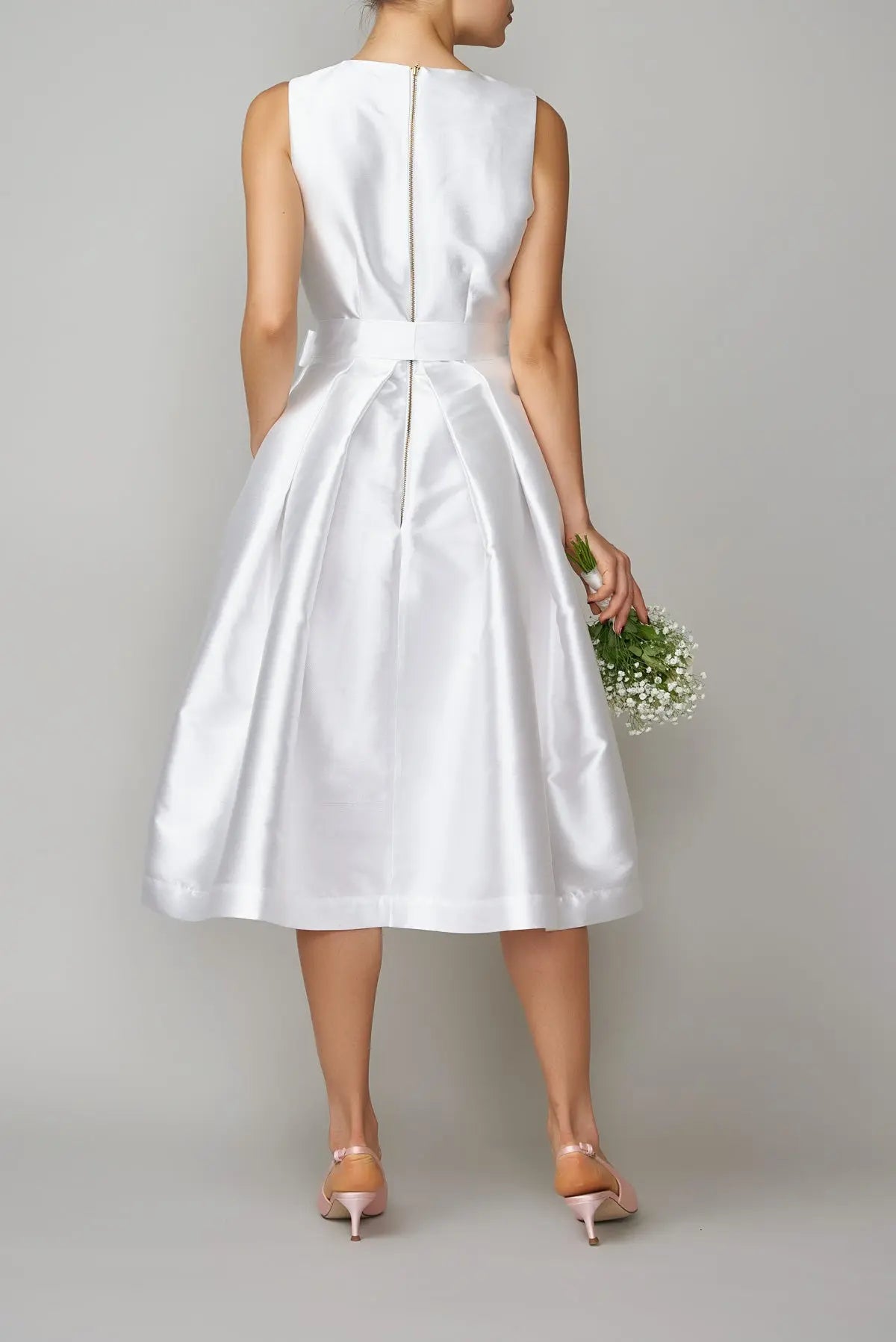 Rochie din mikado alb | MillaMilla