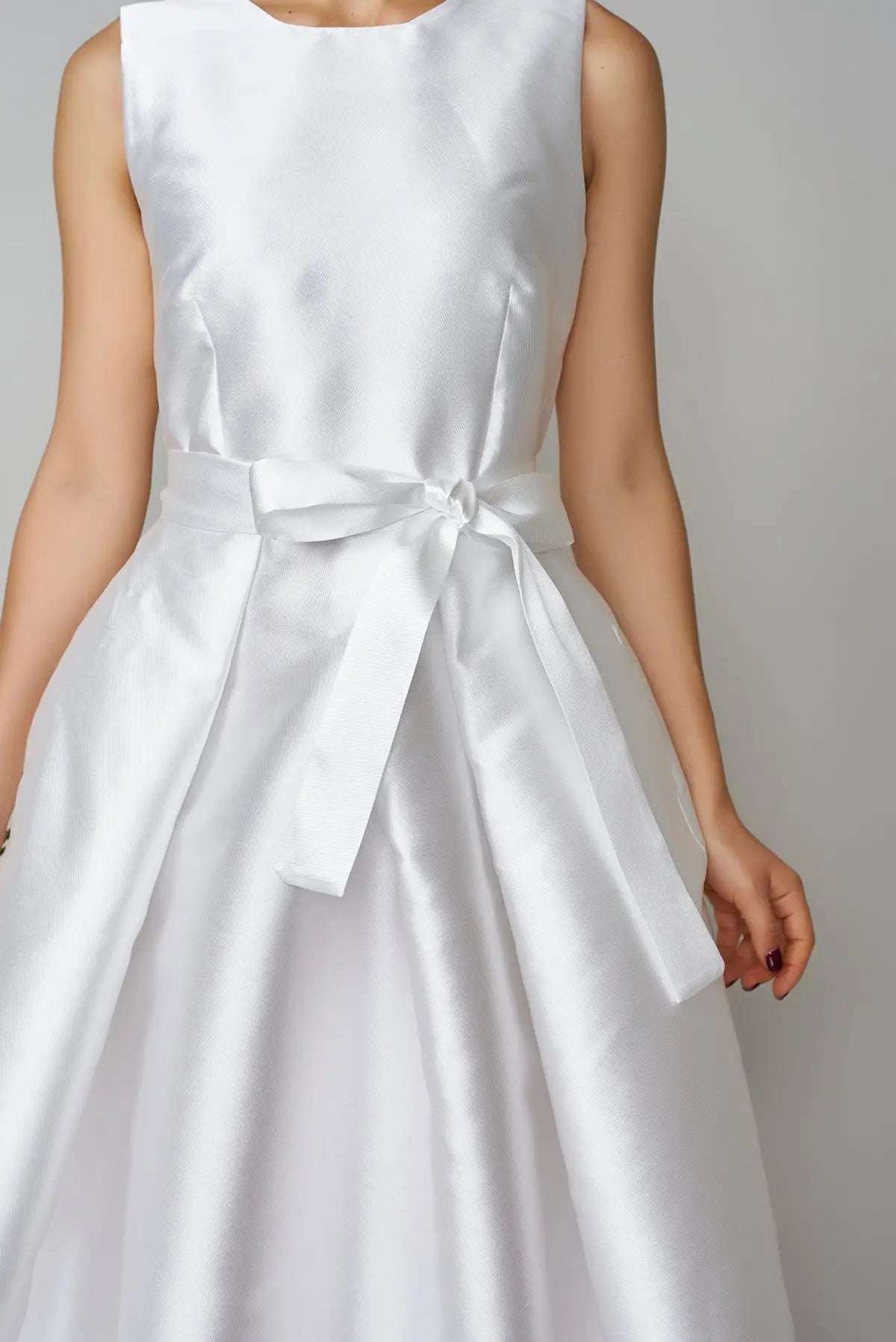 Rochie din mikado alb | MillaMilla