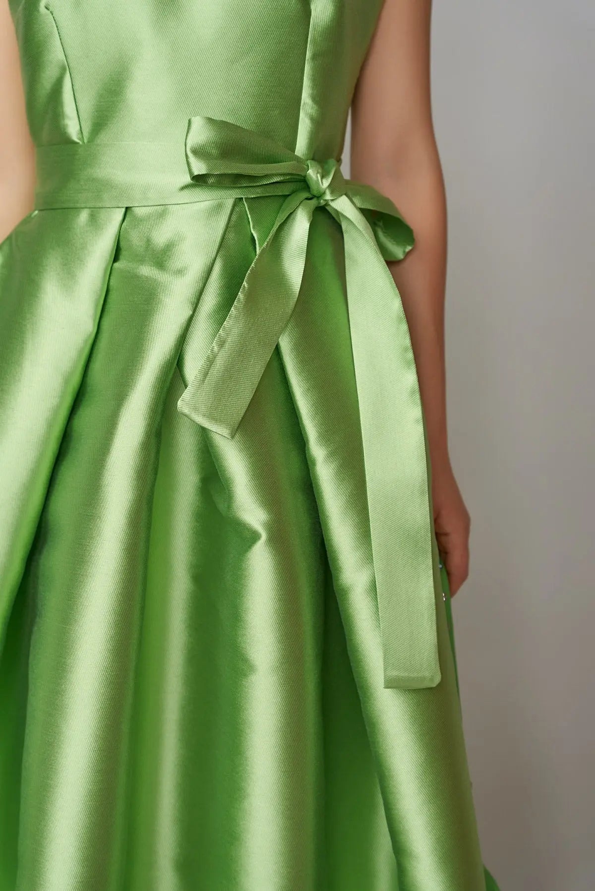 Rochie din mikado verde mar | MillaMilla