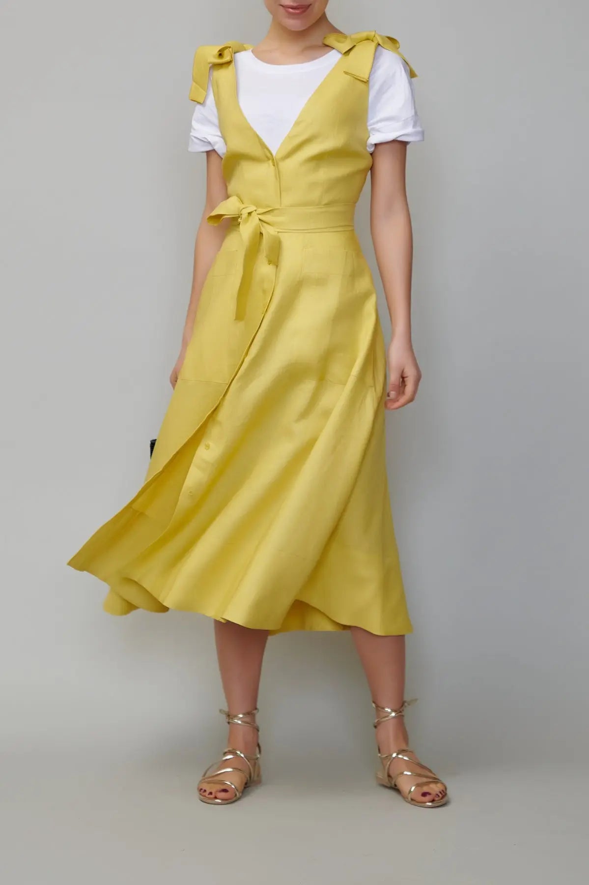 Sarafan din in galben milla milla