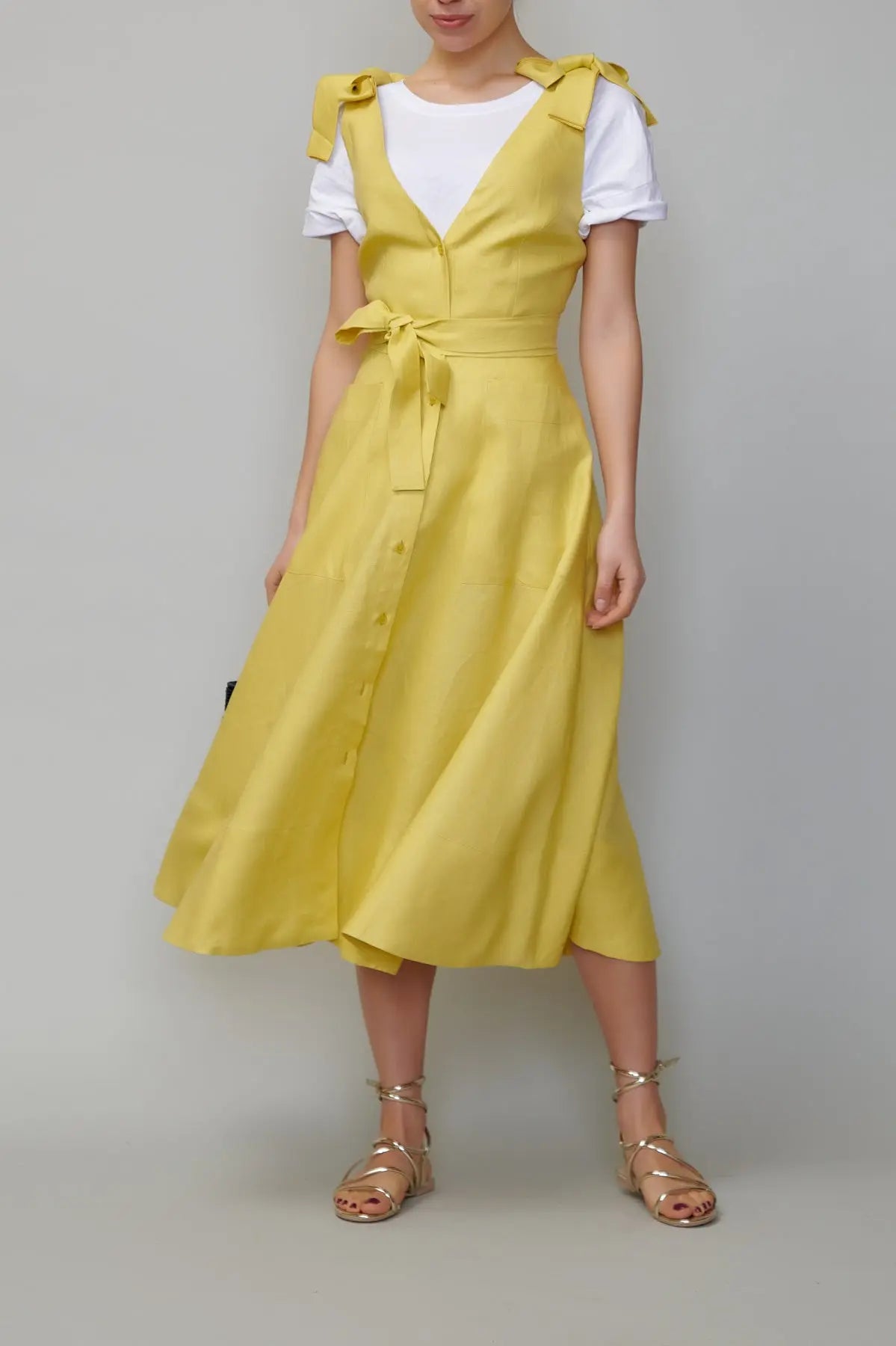 Sarafan din in galben milla milla