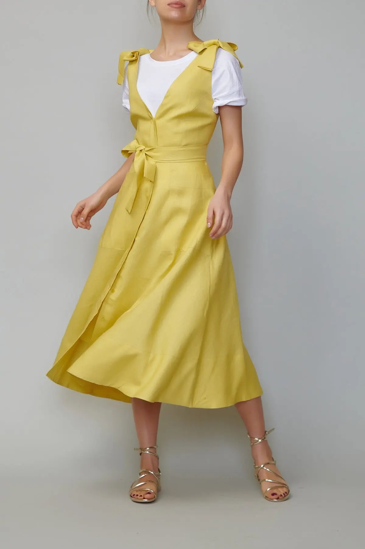 Sarafan din in galben milla milla