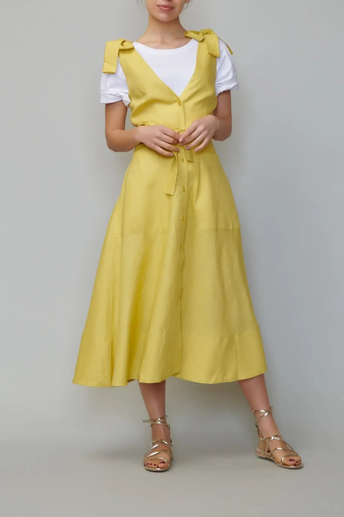 Sarafan din in galben milla milla